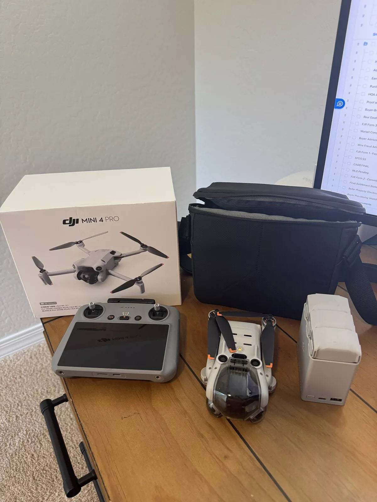 DJI Mini 4 Pro Fly More Combo Camera Drone (with RC 2 Remote)