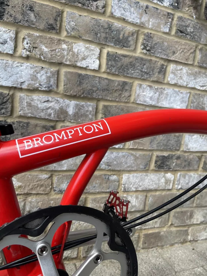 Brompton Red Superlight S2L-X - Low Bar 2 Speed Titanium