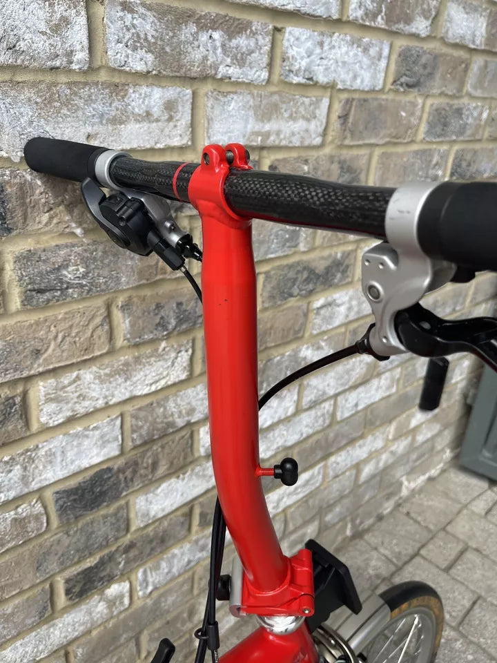 Brompton Red Superlight S2L-X - Low Bar 2 Speed Titanium