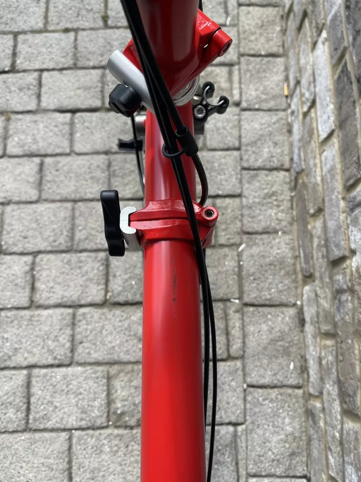 Brompton Red Superlight S2L-X - Low Bar 2 Speed Titanium